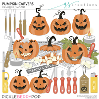 Pumpkin Carvers Layered Templates (CU)