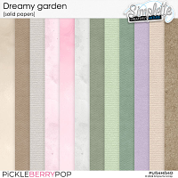 Dreamy Garden (solid papers) by Simplette