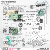 Postal (CU stamps) by Simplette