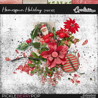 Homespun Holiday Mini Kit by CarolW Designs