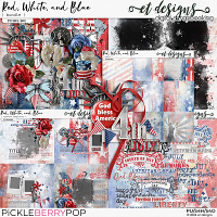 Red, White, and Blue Bundle by et designs