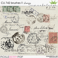 CU 742 BRUSHES & stamps