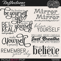 Reflections [Word Art] by Cindy Ritter