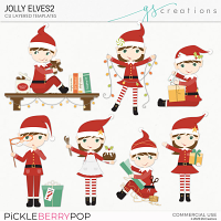 Jolly Elves 2 Layered Templates (CU)