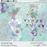 Love & Loss Arty Transfers & Stamps