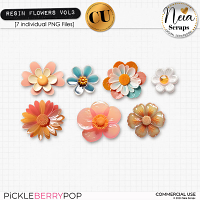 Resin Flowers VOL3 - CU - by Neia Scraps