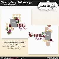 Everyday Blessings Sketch Templates