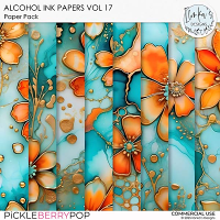 CU Alcohol Ink Papers Vol 17 by Ilonka's Designs