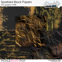 Sparkled Black Papers (CU papers) 298 by Simplette