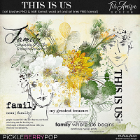 This Is Us ~ watercolor brushes and word art 