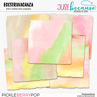 Eggstravaganza Torn Watercolor Papers by JB Studio