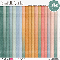 Soulfully Quirky Ombré Papers & Cardstocks by JB Studio