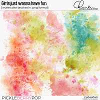 Girls just wanna have fun - watercolor brushes