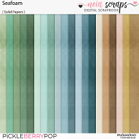 Seafoam - Solid Papers - by Neia Scraps