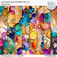 CU Alcohol Ink Papers Vol 16 by Ilonka's Designs