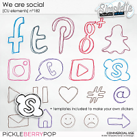 We are Social (CU elements) 182 by Simplette