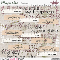 MAGNOLIA WORD ART