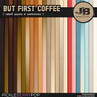 But First Coffee Ombré Papers & Cardstocks by JB Studio