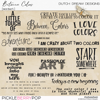 Between Colors - Wordart 