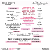 Bond of Love WordArt