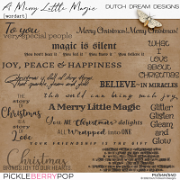 A Merry Little Magic - Wordart