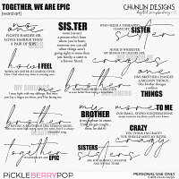 Together, we are epic - word art