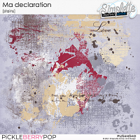 Ma Declaration (stains) by Simplette