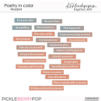 Poetry in Color WordArt