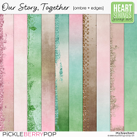 Our Story, Together Ombre & Glitter Edges