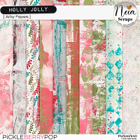 Holly Jolly - Artsy Papers - by Neia Scraps