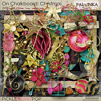 On Chalkboard: Christmas Kit