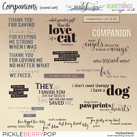 Companions Word Art