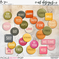 Be You Buttons & Badges by et designs
