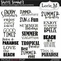 Sweet Summer Digital Stamps