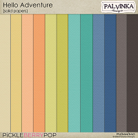 Hello Adventure Solid Papers