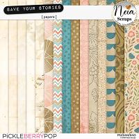 Save Your Stories - Papers - by Neia Scraps