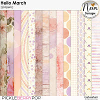 Hello March - Papers - by Neia Scraps