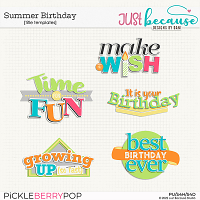 Summer Birthday Title Templates by JB Studio