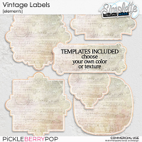 Vintage Labels (CU elements and templates)