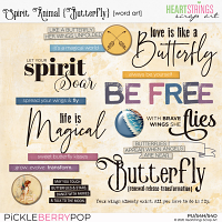 Spirit Animal {Butterfly} Word Art