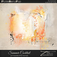 Summer Cocktail ~ art transfers by Tiramisu design