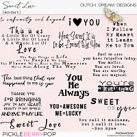 Sweet Love - Wordart