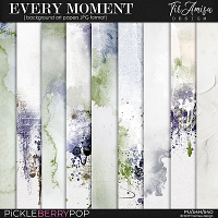 Every Moment ~ artistic background papers by Tiramisu design 