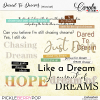 Dared To Dream-Word art