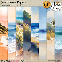 Sea Canvas Papers - CU - by Neia Scraps