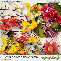 CU ASIA PAINTED FLOWERS MIX