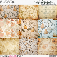 PearFect Fall Patterned Papers by et designs