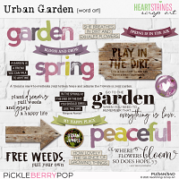 Urban Garden Word Art