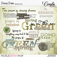 Going Green-Word art