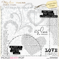 My Love - Word Art (Jasmin-Olya Designs)